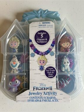 Disney Frozen II Jewelry Activity Kit - Blue, Purple, White Charms BRAND NEW